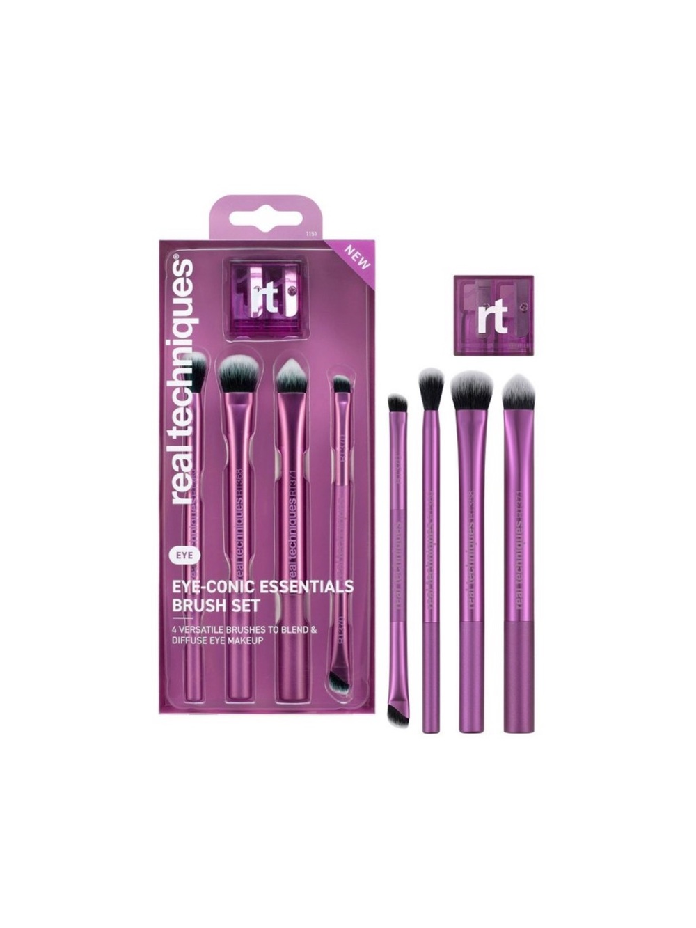 Real Techniques Eye-Conic Essentials Brush Set — NEW IN BOX✨